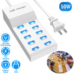 10 Ports USB Charging Station Hub 50W USB Wall Charger-AMAZON FACTORY