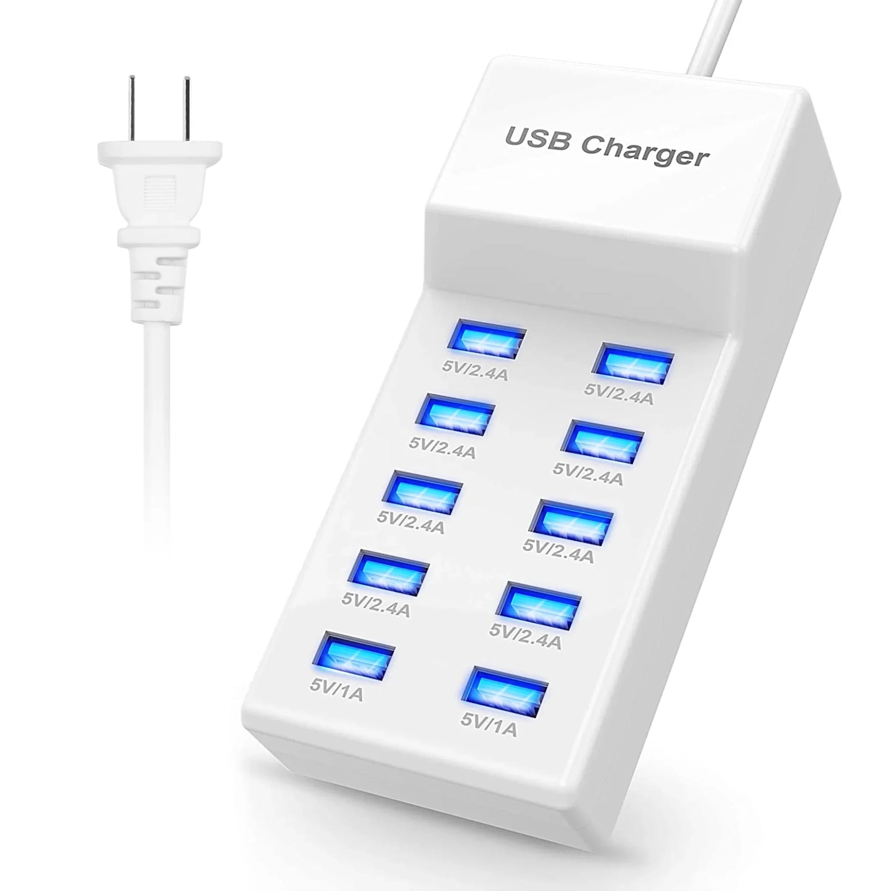 10 Ports USB Charging Station Hub 50W USB Wall Charger-AMAZON FACTORY