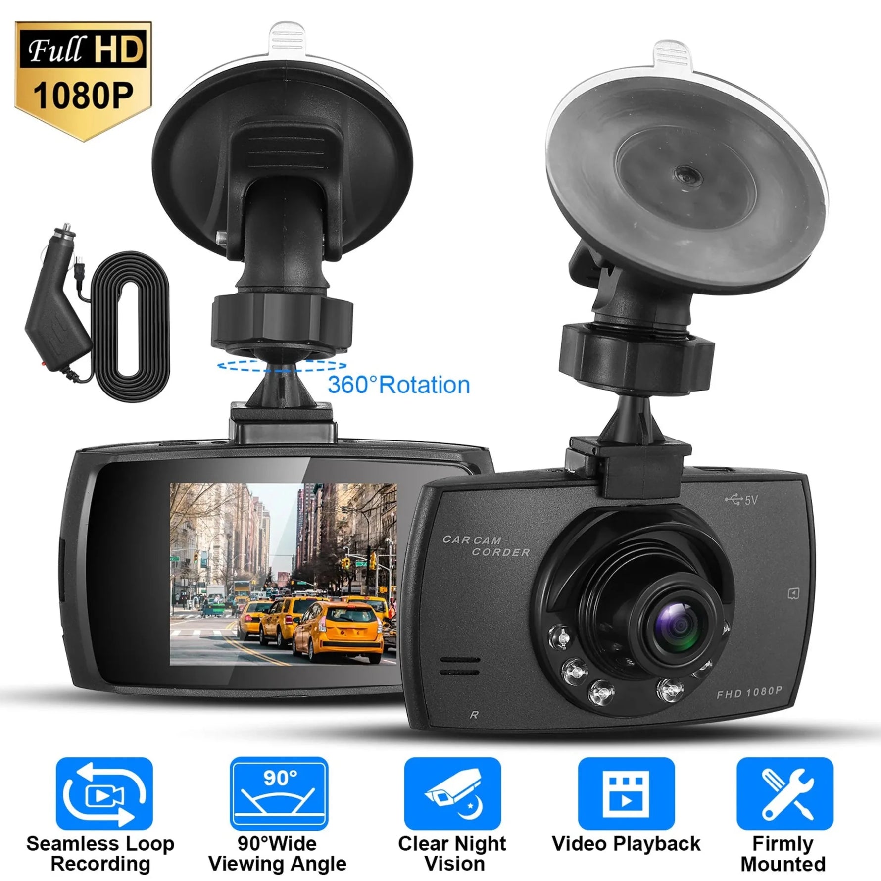 1080P Car DVR Camera Dash Cam Camcorder-AMAZON FACTORY