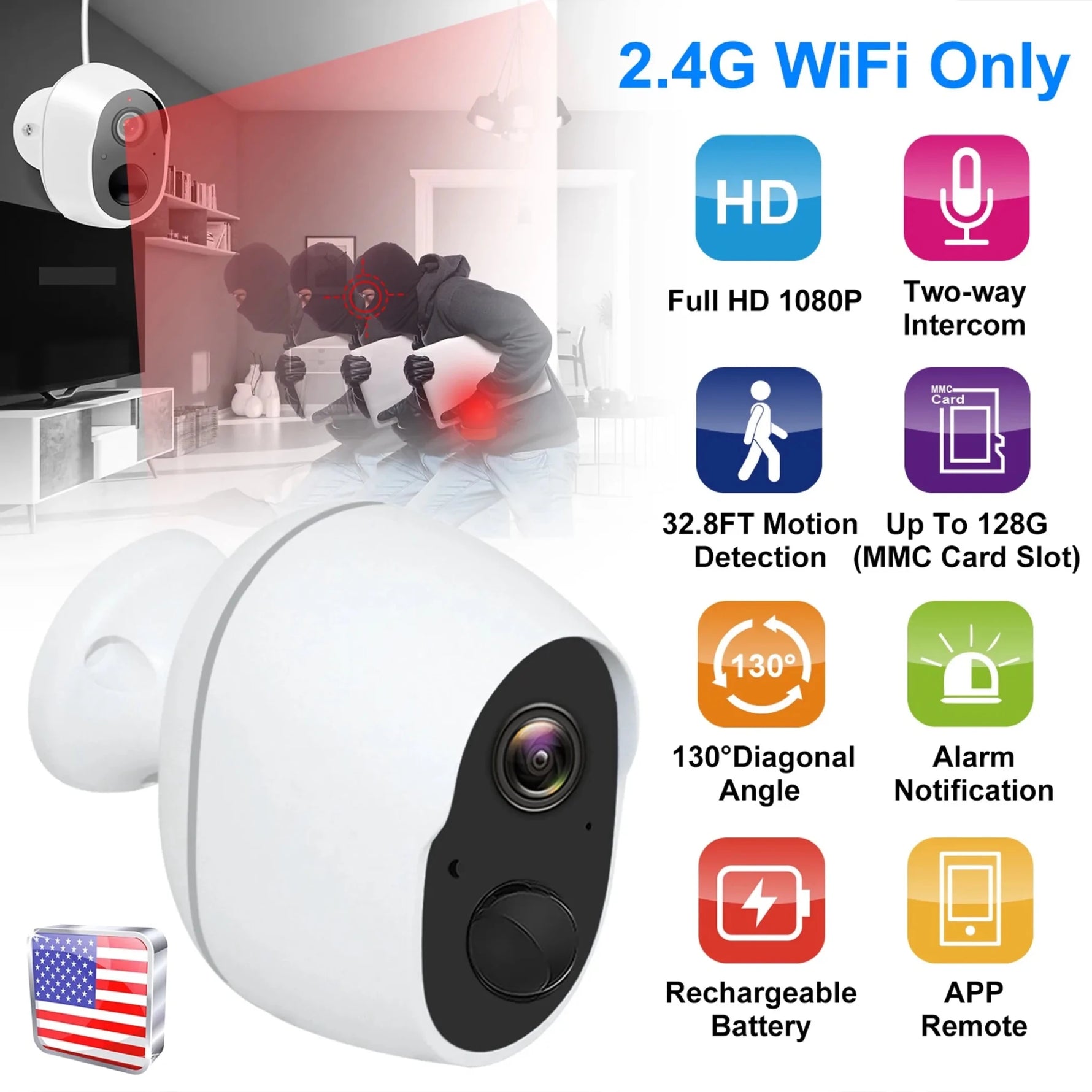 1080P FHD WiFi IP Camera-AMAZON FACTORY
