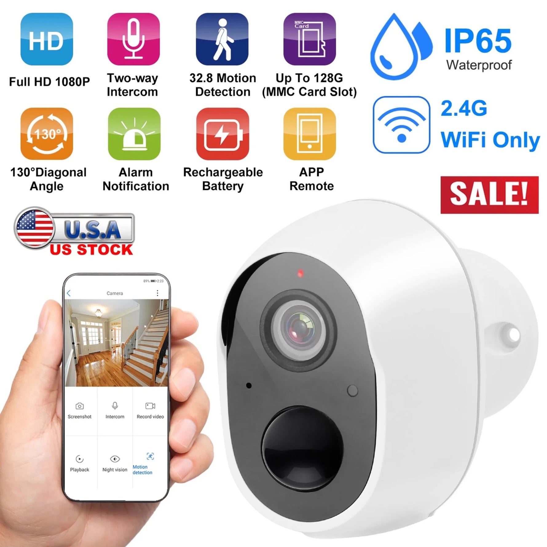 1080P FHD WiFi IP Camera-AMAZON FACTORY
