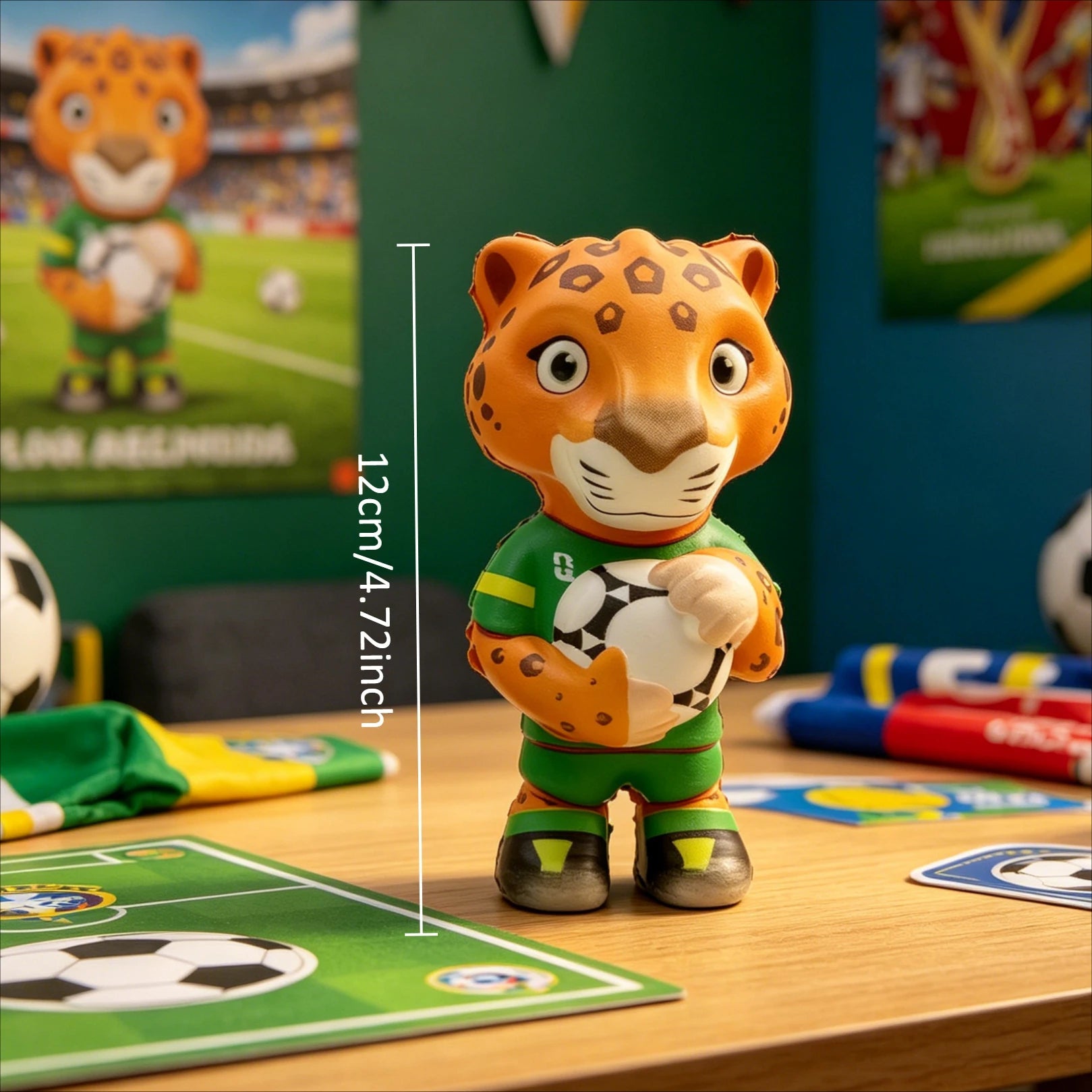 12cm FIFA World Cup 2026 Mascot Squishy Toy Set – Soft Stress Relief Squeeze Figures, Desk Ornament, Soccer Fan Collectible Gift-AMAZON FACTORY