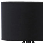 18 Asymmetric Black Cage Metal Table Lamp - AMAZON FACTORY