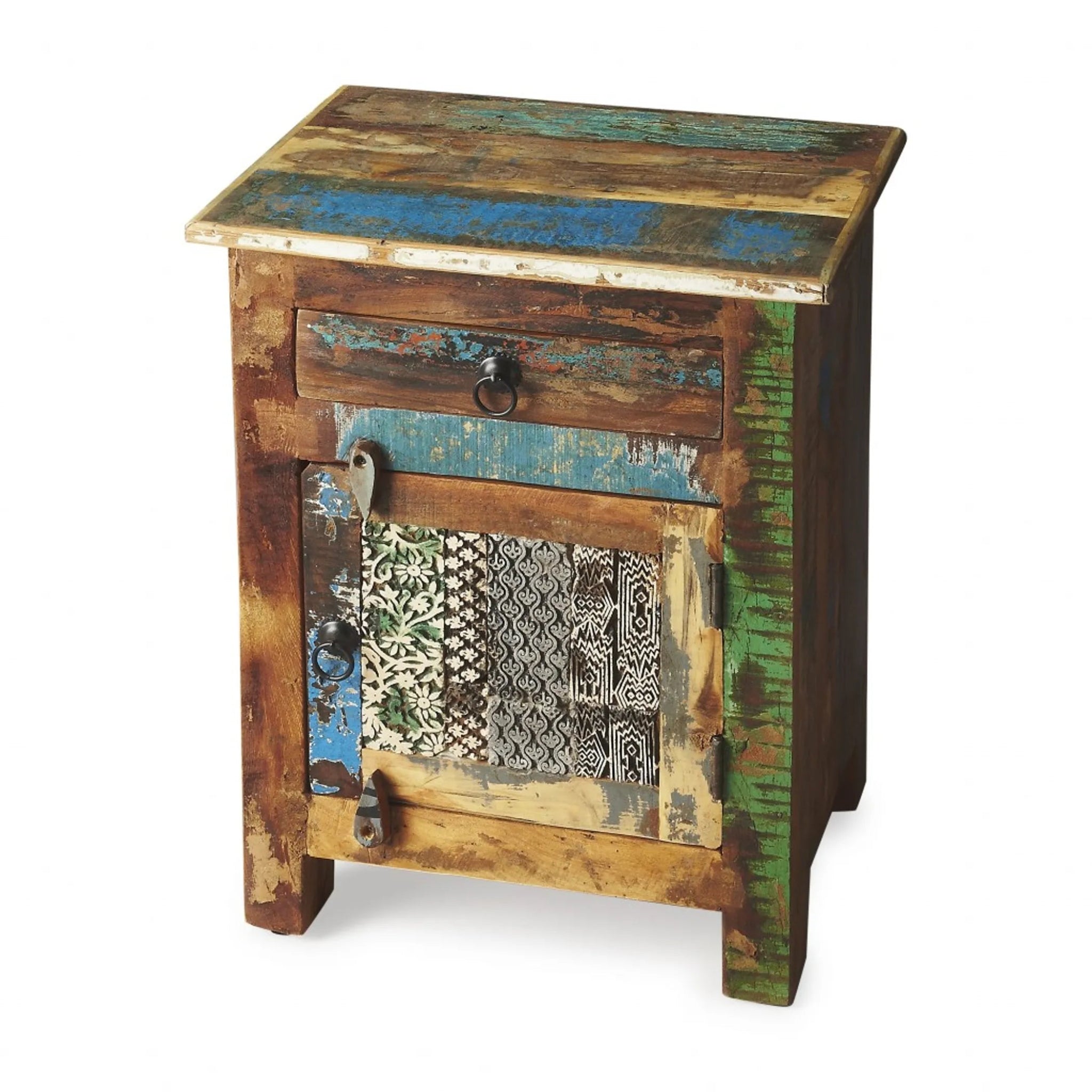 18" Brown Standard Accent Chest With One Drawer - AMAZON FACTORY