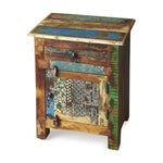 18" Brown Standard Accent Chest With One Drawer - AMAZON FACTORY