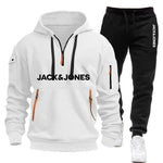 2 Packs 2026 Autumn Winter Men's Sportswear Set, Hoodie + Fitness Jogging Pants for Each Set-AMAZON FACTORY