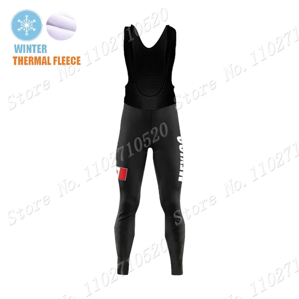 2023 Mexico Team Cycling Jersey Set Summer National Mens Long Sleeve Black Clothing Suit MTB Bike Road Pants Bib Maillot-AMAZON FACTORY