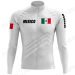 2023 Mexico Team Cycling Jersey Set Summer National Mens Long Sleeve Black Clothing Suit MTB Bike Road Pants Bib Maillot-AMAZON FACTORY