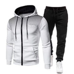 2024 New Men's Autumn Winter Sets Zipper Hoodie+Pants Pieces Casual Tracksuit Male Sportswear Brand Clothing Sweat Suit S-XXXXL-AMAZON FACTORY