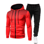 2024 New Men's Autumn Winter Sets Zipper Hoodie+Pants Pieces Casual Tracksuit Male Sportswear Brand Clothing Sweat Suit S-XXXXL-AMAZON FACTORY