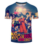 2025 Anime Dragon Ball 3D Print Round Neck Men Sport T Shirt Fashion Son Goku Vegeta Short Sleeve Children Unisex Tee Y2k Tops-AMAZON FACTORY