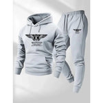 2025 Men's Casual Sports Suit with Hoodie and Sweatpants for Autumn and Winter Outdoor Sports Fashion Men's Clothing.-AMAZON FACTORY