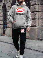 2025/26 Autumn Winter Sweatsuit Hoodie Two-Piece Set Urban Street Fashion Casual Athletic Wear Men's Clothing Sets-AMAZON FACTORY