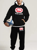 2025/26 Autumn Winter Sweatsuit Hoodie Two-Piece Set Urban Street Fashion Casual Athletic Wear Men's Clothing Sets-AMAZON FACTORY