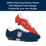 2026 America United Cup Custom Print Football Sneaker Soccer Shoes USA Canada Mexico Haiti Jamaica National Team Design-AMAZON FACTORY
