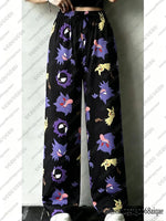 2026 Anime Pikachu&Gengar Summer Tshirts+Pajamas Pants Oversized Suits For Men Women Couple Cartoon Outfits Homewear Clothing - AMAZON FACTORY