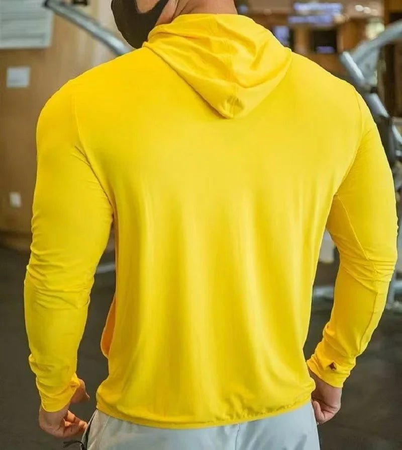 2026 Men's Quick Dry Basketball Running Jackets zipper Sports Coat cardigan Hooded Tops Mesh breathable Men Fitness jacket-AMAZON FACTORY