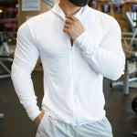 2026 Men's Quick Dry Basketball Running Jackets zipper Sports Coat cardigan Hooded Tops Mesh breathable Men Fitness jacket-AMAZON FACTORY