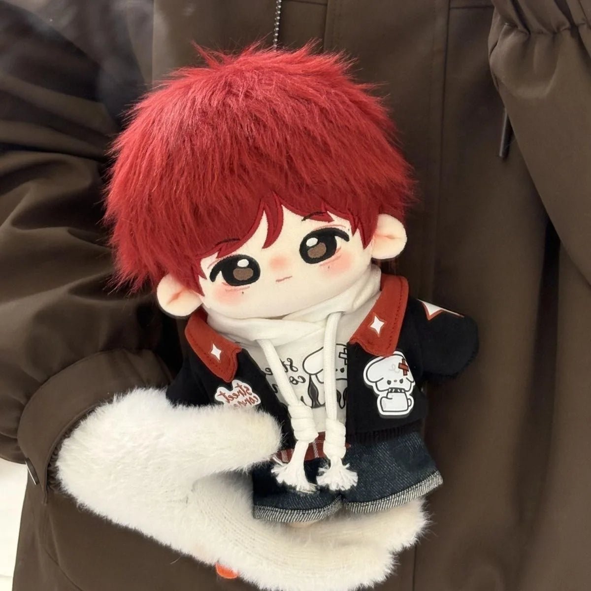 2026 New [First Release] Red Haired Ziyu Mermaid Prince Cosplay Attribute 20cm Cotton Doll Star Fan High Beauty Doll - AMAZON FACTORY