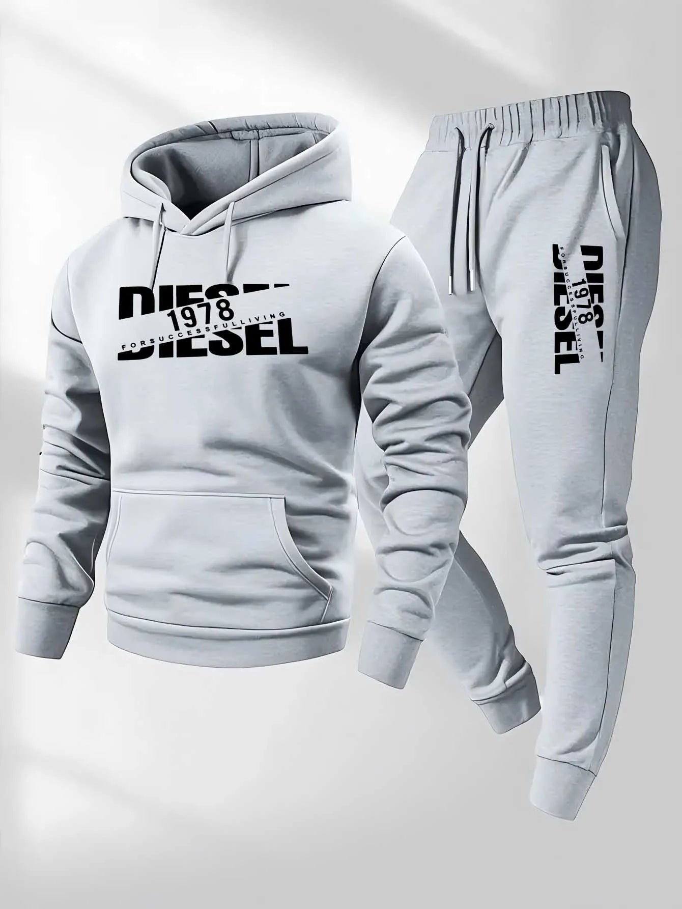 2026 popular autumn and winter new hooded sportswear sportswear fashion hooded sportswear casual sportswear and pants two in one-AMAZON FACTORY