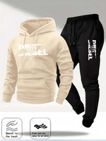 2026 popular autumn and winter new hooded sportswear sportswear fashion hooded sportswear casual sportswear and pants two in one-AMAZON FACTORY