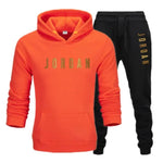 2026 seasonal discount set wool lining hooded sweatshirt casual set La sleeve top sports setv-AMAZON FACTORY