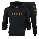 2026 seasonal discount set wool lining hooded sweatshirt casual set La sleeve top sports setv-AMAZON FACTORY