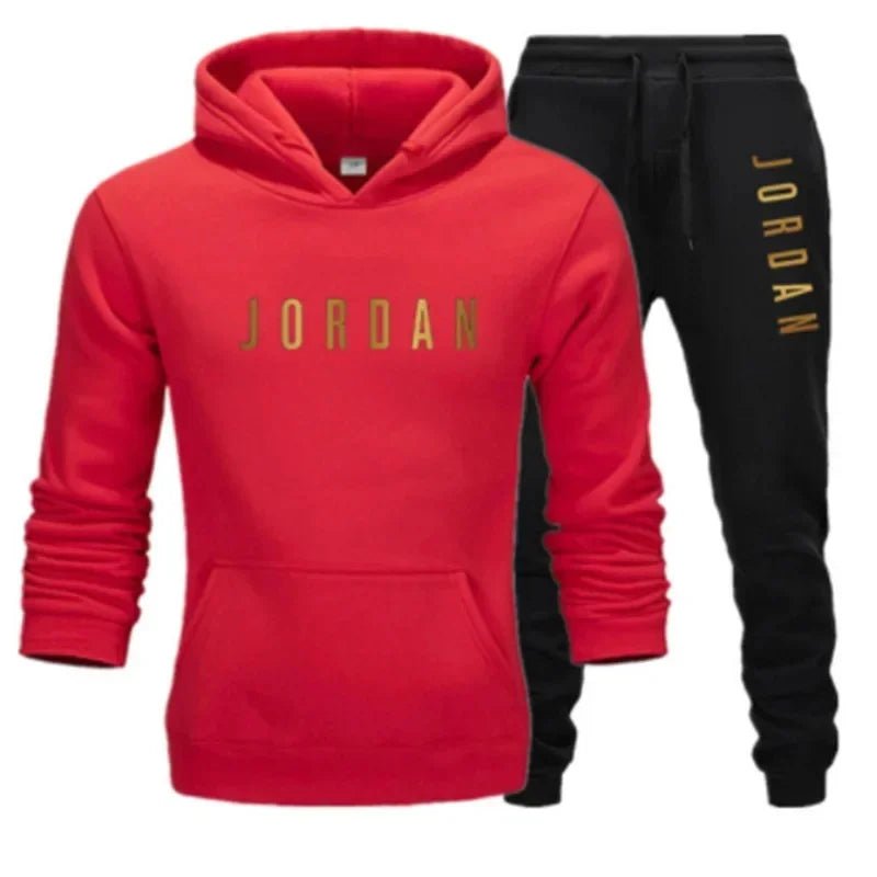 2026 seasonal discount set wool lining hooded sweatshirt casual set La sleeve top sports setv-AMAZON FACTORY