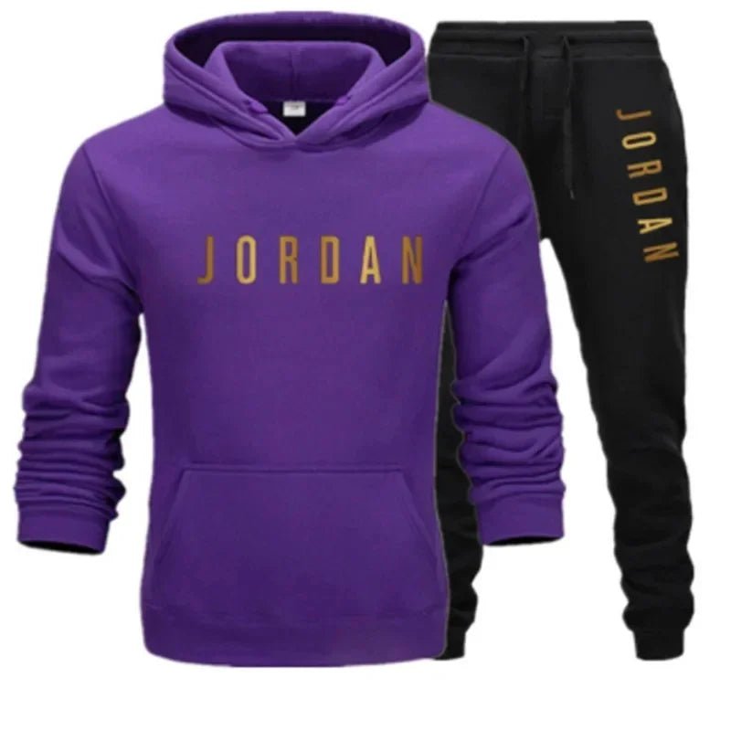 2026 seasonal discount set wool lining hooded sweatshirt casual set La sleeve top sports setv-AMAZON FACTORY