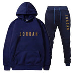 2026 seasonal discount set wool lining hooded sweatshirt casual set La sleeve top sports setv-AMAZON FACTORY