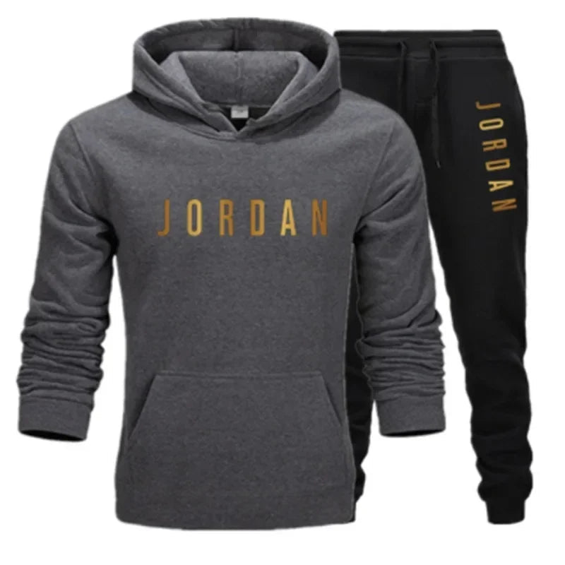 2026 seasonal discount set wool lining hooded sweatshirt casual set La sleeve top sports setv-AMAZON FACTORY