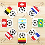 2026 Soccer Clicker Flag Keychain Fidget Stress Reliever for Football Fans World Cup Souvenir Pendant Collectible Gear-AMAZON FACTORY