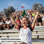 2026 Soccer Elastic Headbands for Women, Three-piece Set, Hair Bands, Earrings for Sports Fans World Cup Party-AMAZON FACTORY