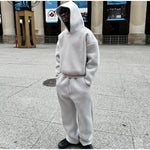 2026 Spring Summer Unisex High Street Hoodie & Sweatpants Matching Set Outfit Clothing-AMAZON FACTORY