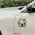 2026 Usa-Mexico FIFA World Cup Tear-Off Soccer Car Decal, Removable Waterproof Sticker, Suitable for Bumpers, Windows, Laptops-AMAZON FACTORY