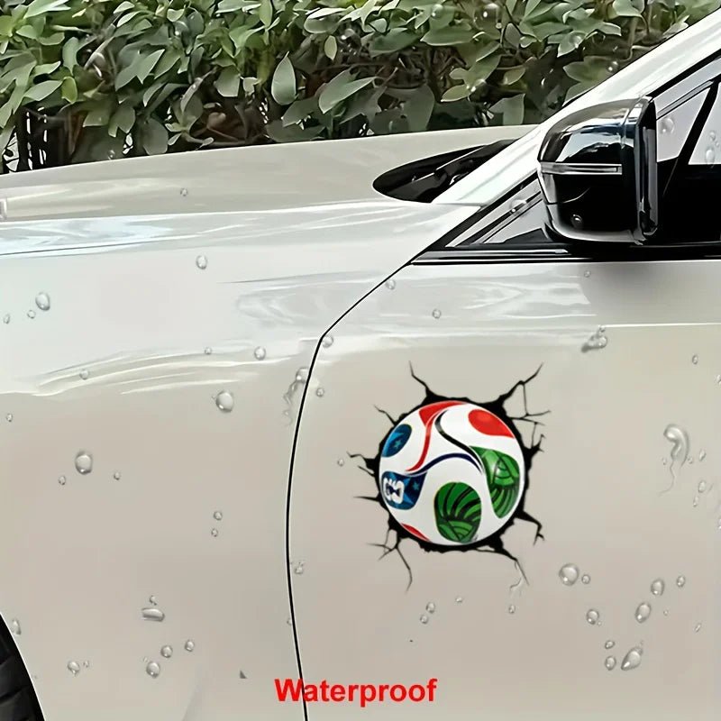 2026 Usa-Mexico FIFA World Cup Tear-Off Soccer Car Decal, Removable Waterproof Sticker, Suitable for Bumpers, Windows, Laptops-AMAZON FACTORY