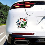 2026 Usa-Mexico FIFA World Cup Tear-Off Soccer Car Decal, Removable Waterproof Sticker, Suitable for Bumpers, Windows, Laptops-AMAZON FACTORY