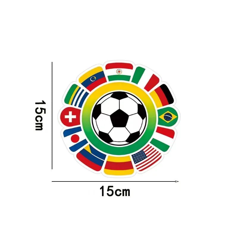 2026 Usa-Mexico FIFA World Cup Tear-Off Soccer Car Decal, Removable Waterproof Sticker, Suitable for Bumpers, Windows, Laptops-AMAZON FACTORY