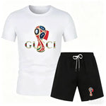 2026 World Cup 3D Printed Pattern Short Sleeved T-shirt Set, Suitable for Men, Comfortable and Sporty-AMAZON FACTORY