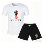 2026 World Cup 3D Printed Pattern Short Sleeved T-shirt Set, Suitable for Men, Comfortable and Sporty-AMAZON FACTORY