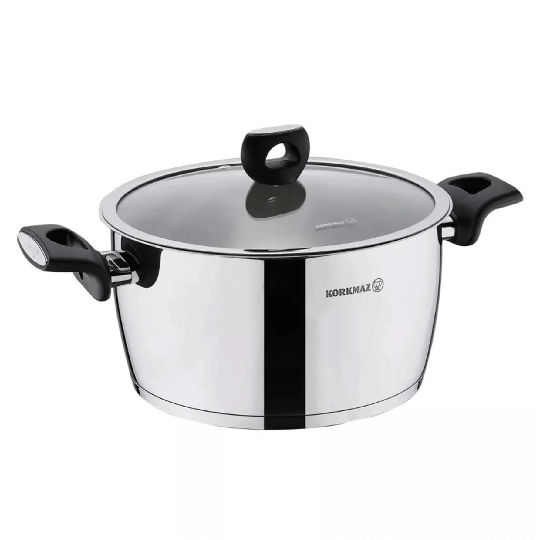 Korkmaz Nora 8 Piece Stainless Steel Casserole Cookware Set-AMAZON FACTORY