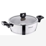 Korkmaz Nora 8 Piece Stainless Steel Casserole Cookware Set-AMAZON FACTORY