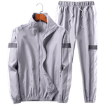 2Pcs Men Tracksuit Hoodie Tops Joggers Pants Tracksuit Set Male Running Jogging Sportswear Hooded Pants Mens Sweat Suit 2024-AMAZON FACTORY