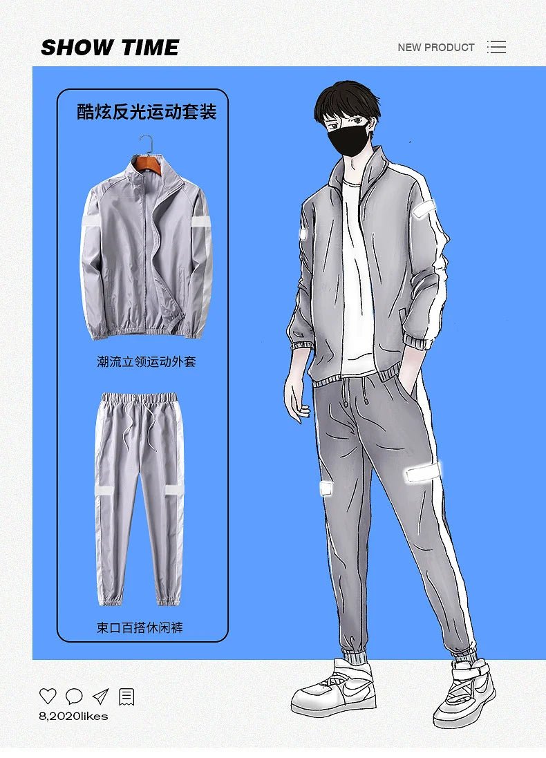 2Pcs Men Tracksuit Hoodie Tops Joggers Pants Tracksuit Set Male Running Jogging Sportswear Hooded Pants Mens Sweat Suit 2024-AMAZON FACTORY