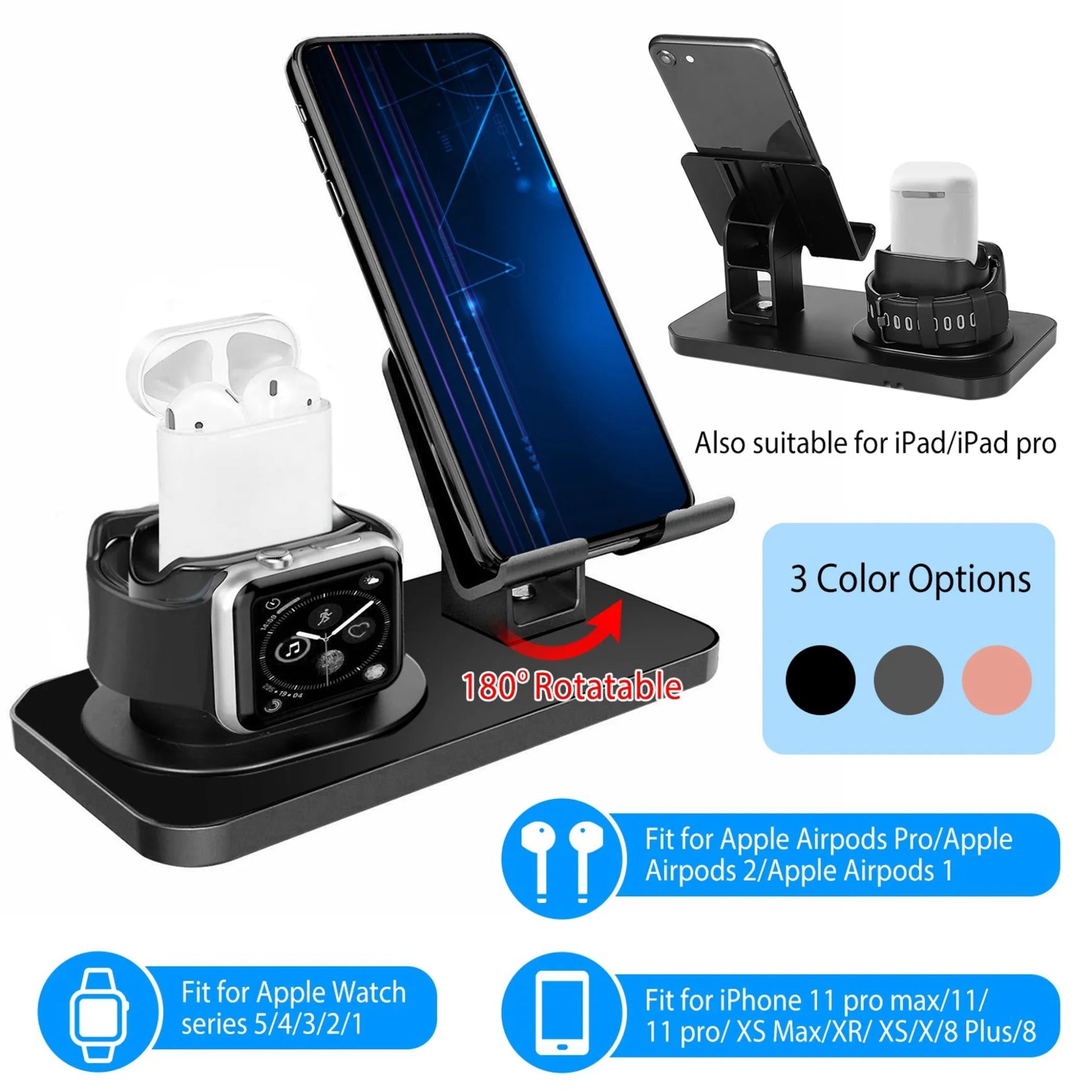 3 in 1 Charging Dock Station Phone Charger - AMAZON FACTORY
