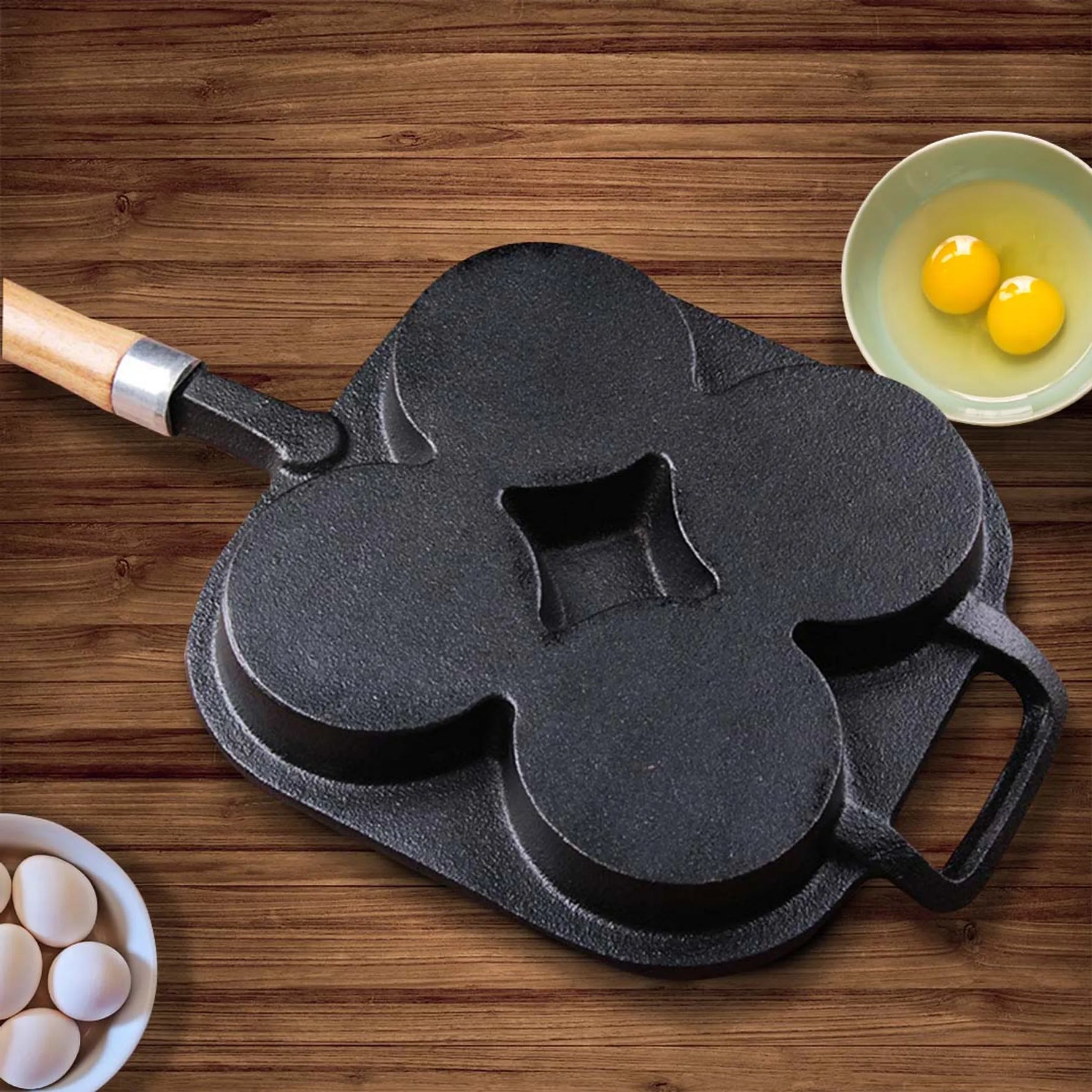 Mold Cast Iron Breakfast Fried Egg Pancake Omelette Fry Pan-AMAZON FACTORY