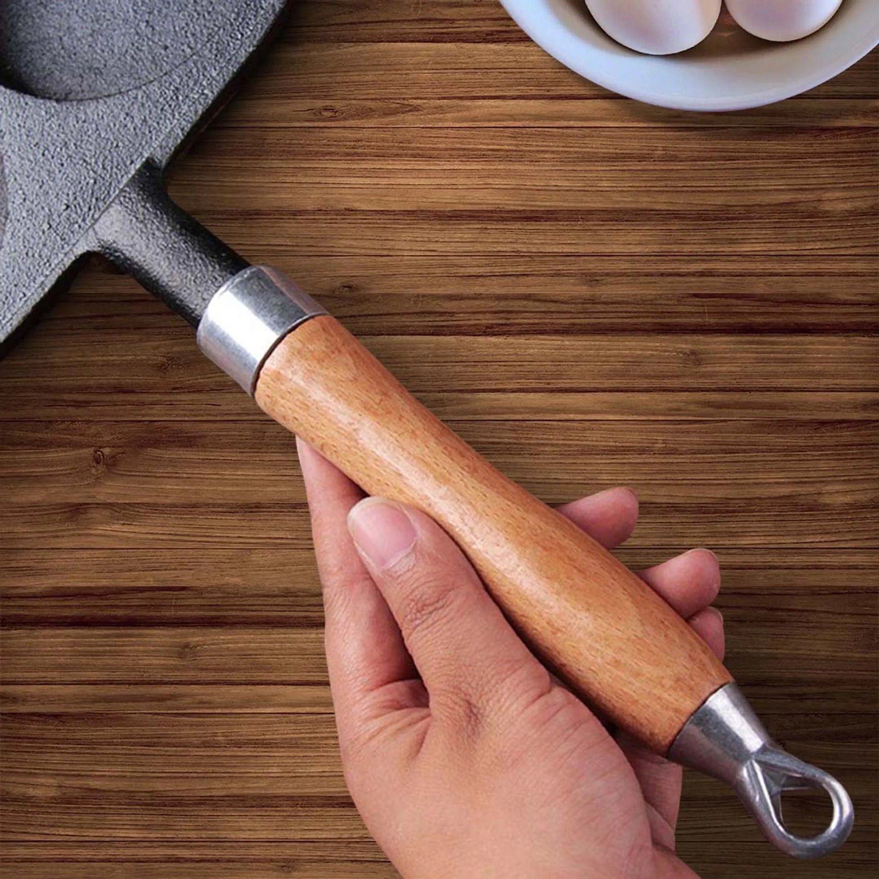 Mold Cast Iron Breakfast Fried Egg Pancake Omelette Fry Pan-AMAZON FACTORY