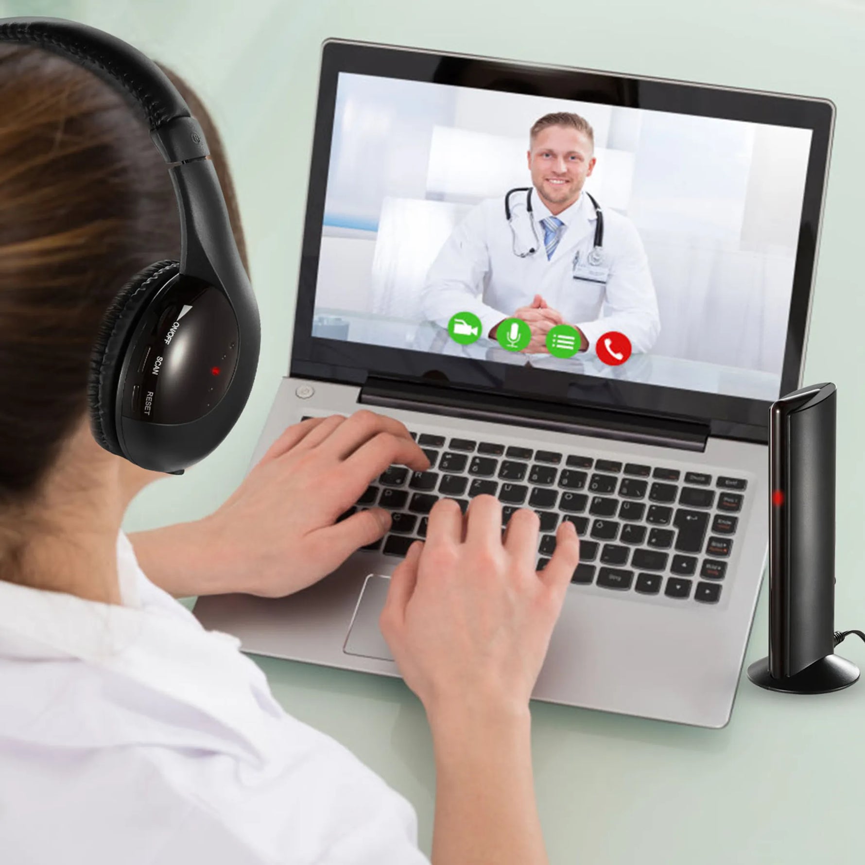 Wireless RF Headphones HiFi Over-Ear Headsets