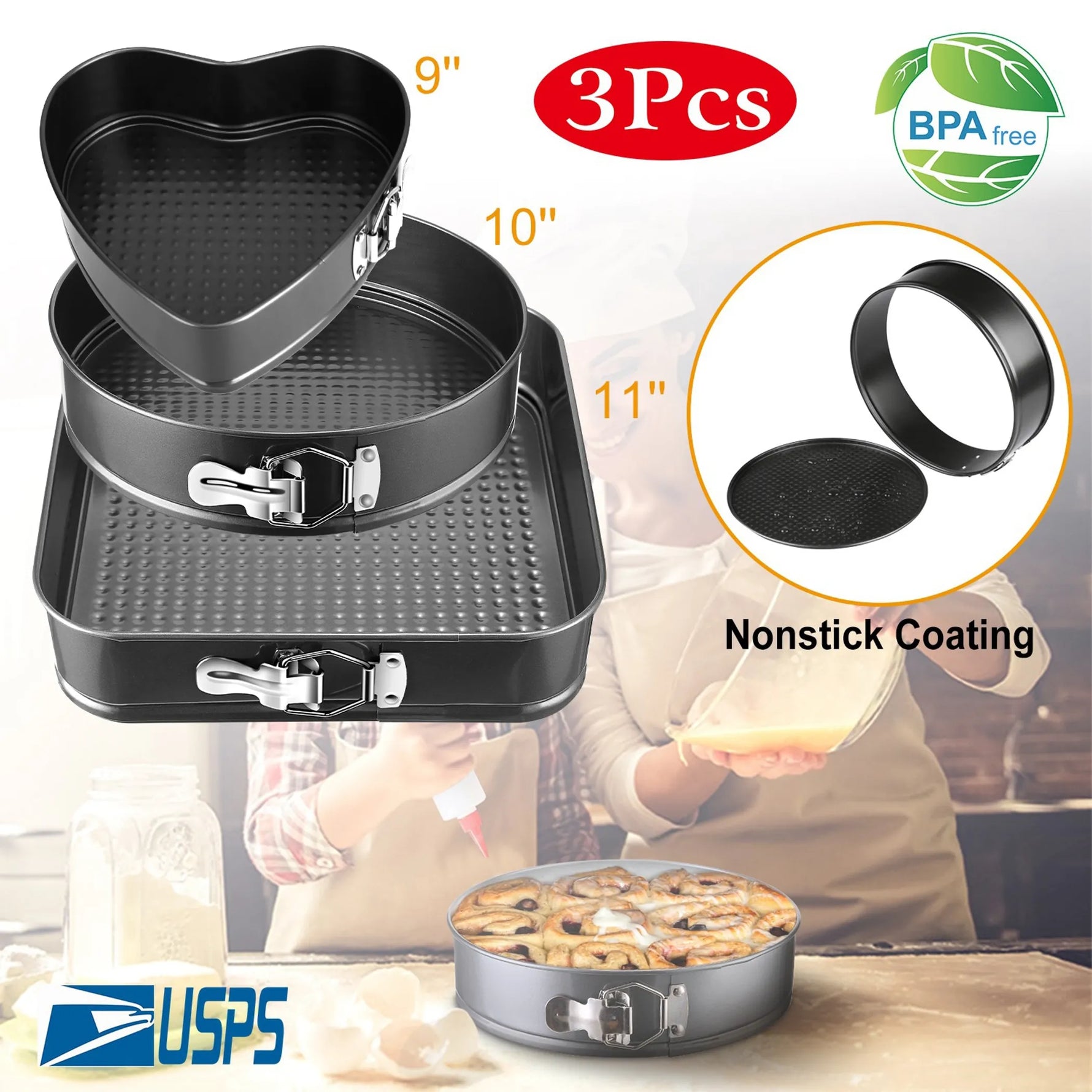Non-stick Springform Cake Pan-AMAZON FACTORY