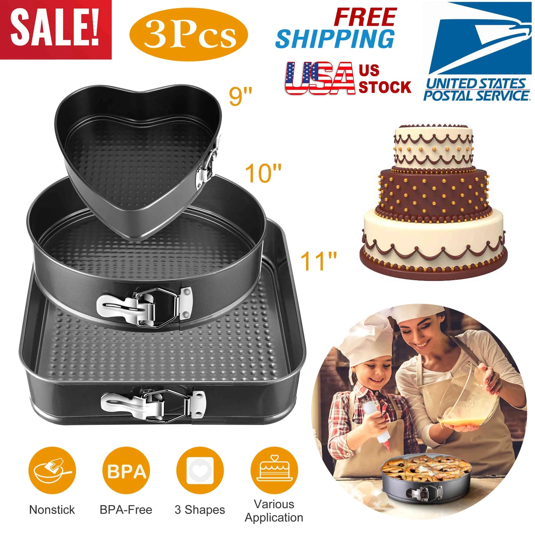 Non-stick Springform Cake Pan-AMAZON FACTORY